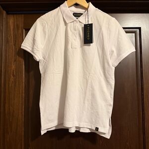 Women’s White Pure Cotton Polo, size Large,‎ NWT
